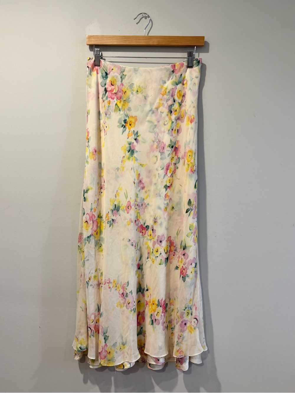 Double Layer Silk Escada Skirt